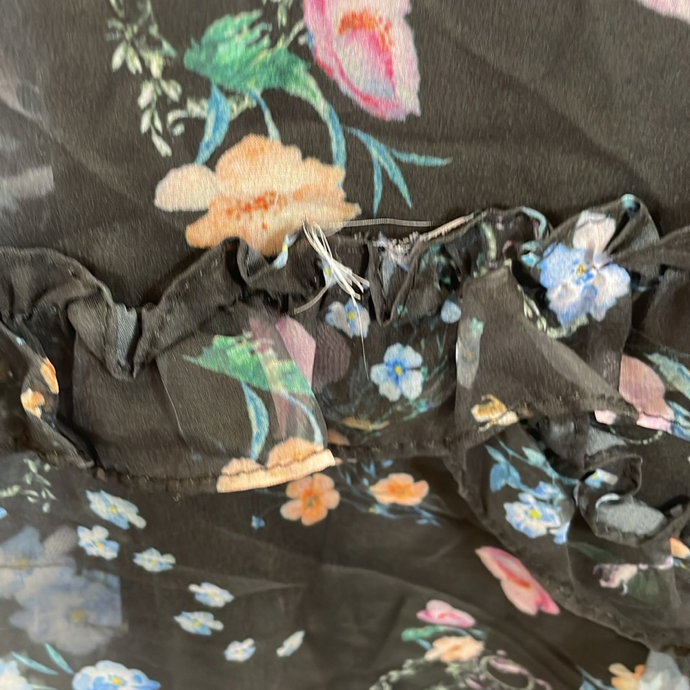 Ieena for Mac Duggal Ruffled Floral Gown, Size 14 - Picture 16 of 16